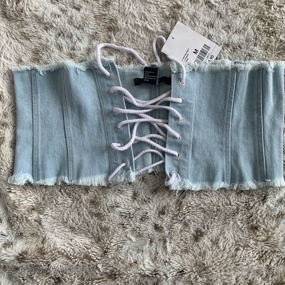Denim Corset